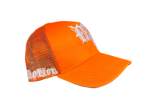 Orange MoneyClub Trucker Hat