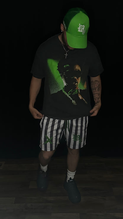 Green MoneyClub Summer Shorts